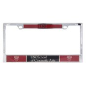 USC Trojans Chrome Shield Cinematic Arts License Plate Frame